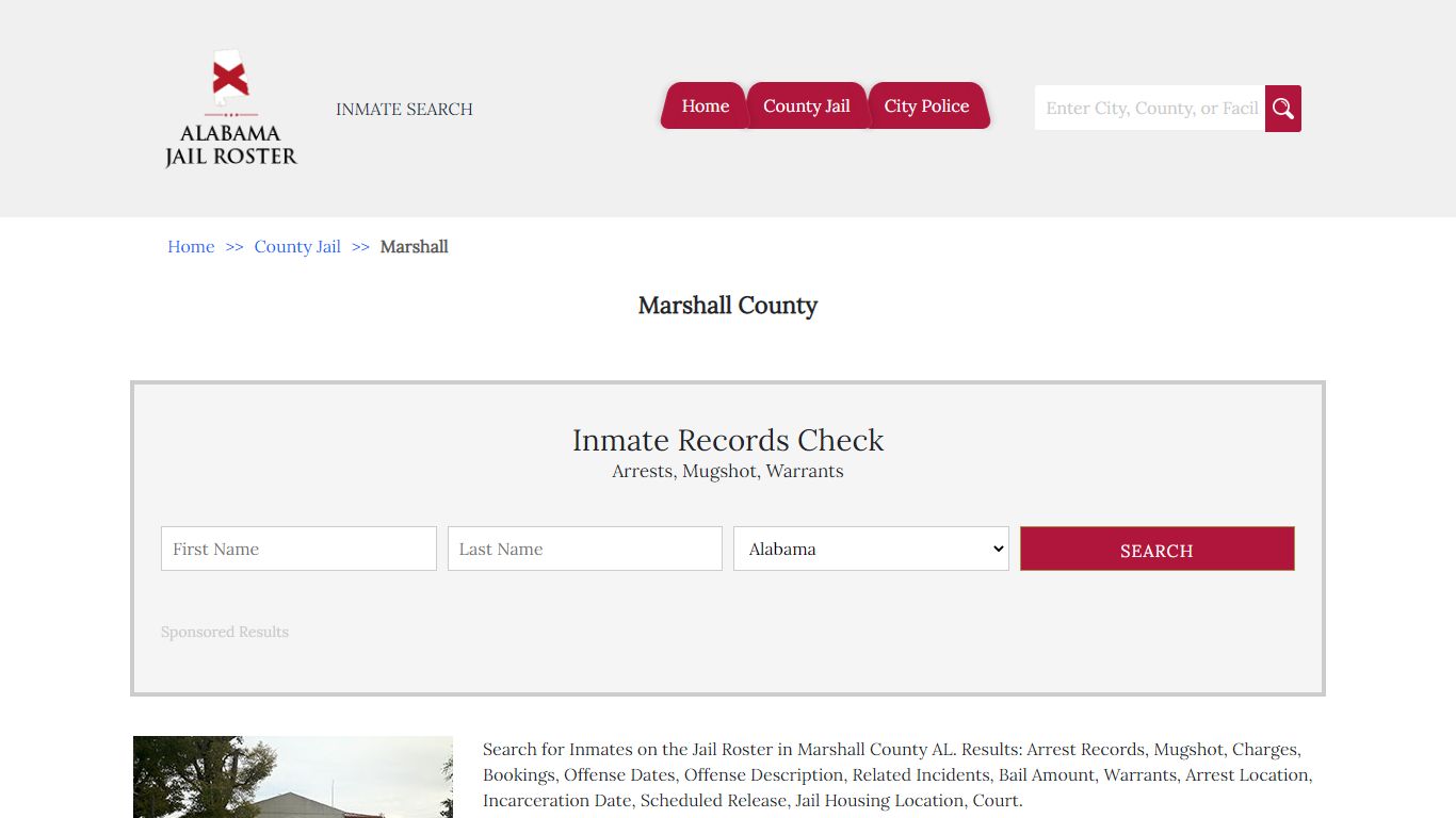 Marshall County - Alabama Jail Inmate Search