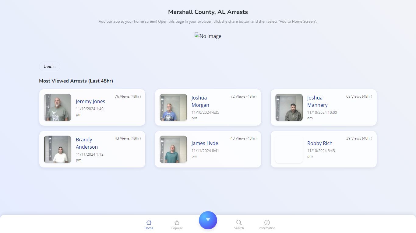 Marshall County, AL Arrests - Public Jail Records