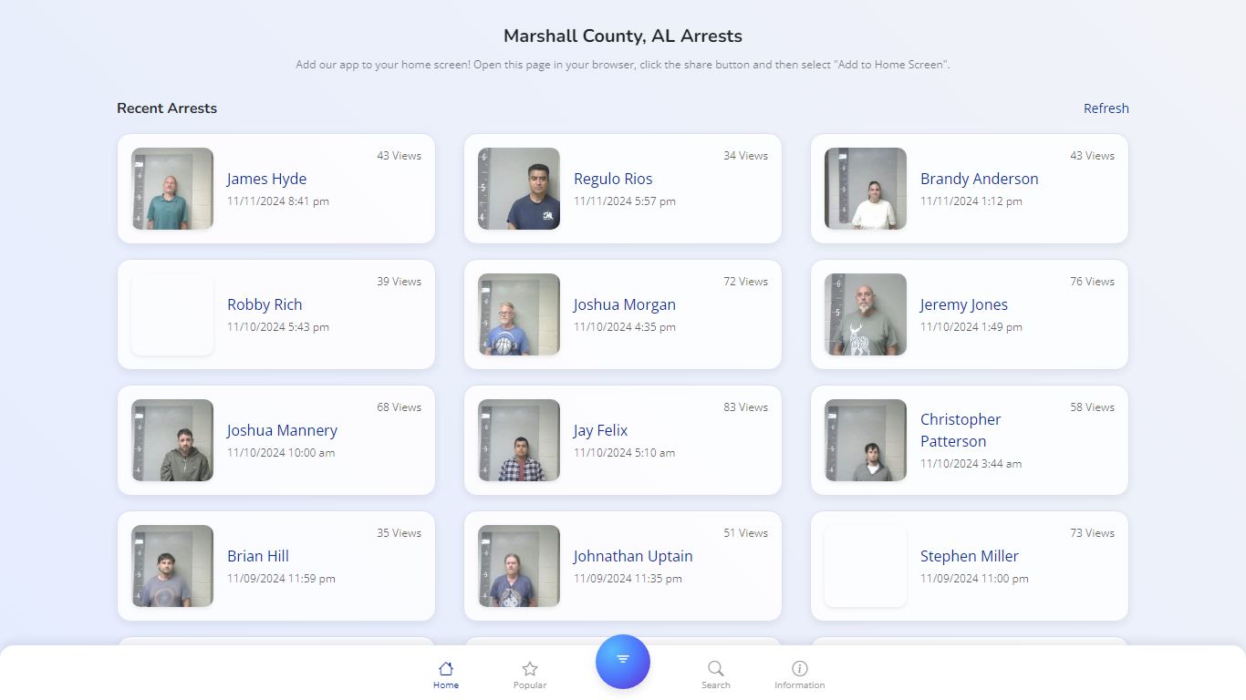 Marshall County, AL Arrests - Public Jail Records