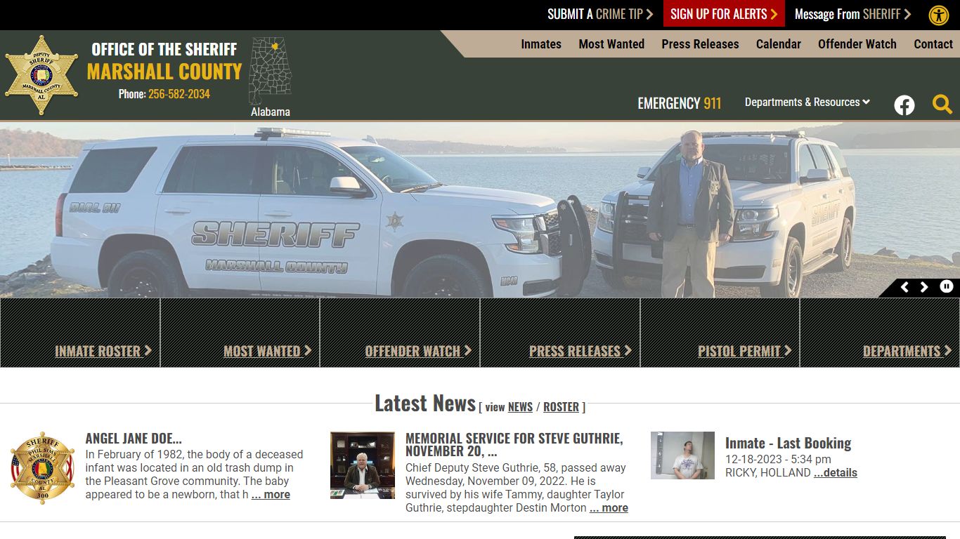 Inmate Roster - Marshall County Sheriff's Office
